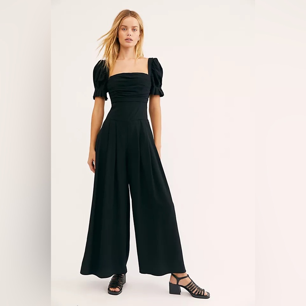 Fame and Partners x Free People The Gabrielle Jumpsuit Black Size 4